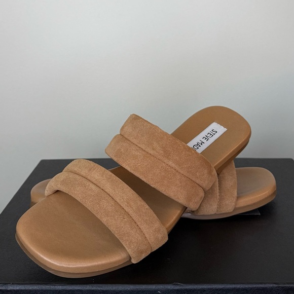 Steve Madden Shoes - Steve Madden Suede Double Strap Sandals – New Without Tags – Chic Casual Slides